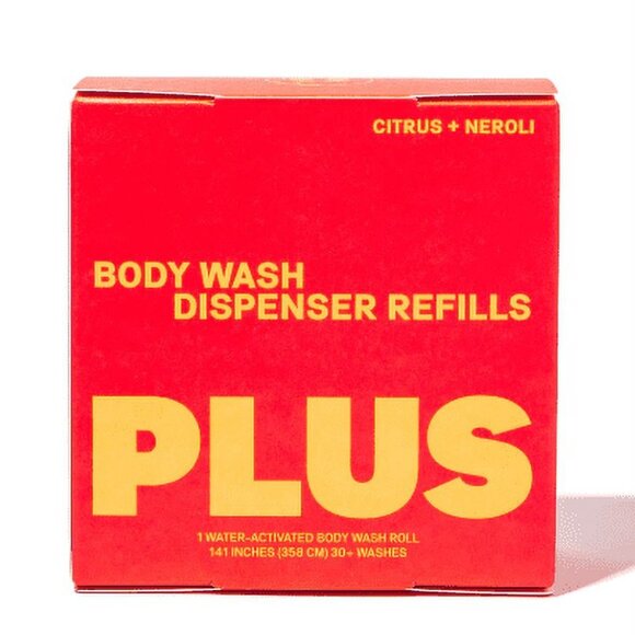 NEW  4/$10 Plus Body Wash Roll Dispenser Refill Pack Citrus + Neroli - Picture 2 of 7